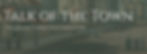 Talk of the Town Newsletter Banner with an illustration depicting a town square with groups of people chatting