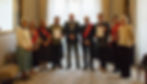 Group photo of the recipients of the 2021 award on behalf of the [Canterbury] City Tour Guides, Jack Weekes and the Lord Mayor.